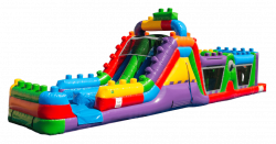 47ft Mega Blocks WATER Obstacle Course